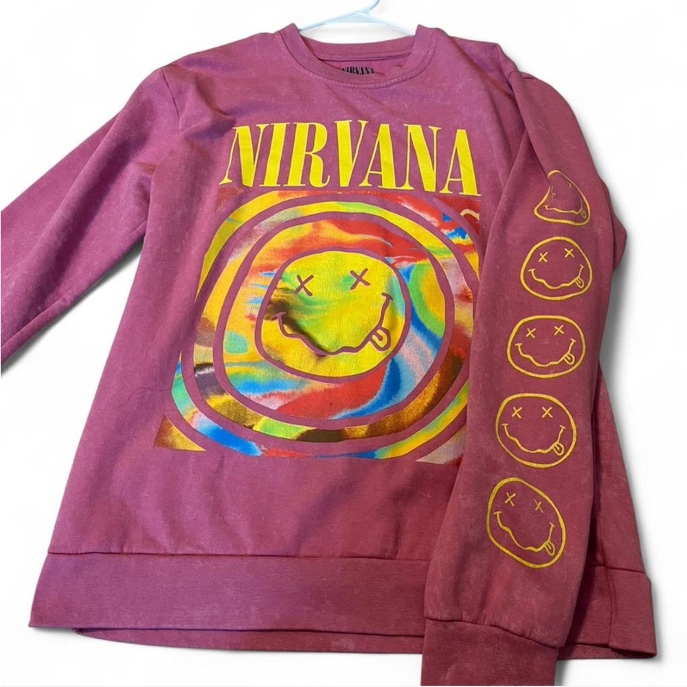 Pink Nirvana sweatshirt